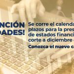 La @SSociedades modifica el calendario de presentación de los estados financieros.