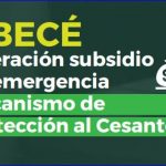 ABECÉ Operación subsidio de emergencia.- Mecanismo de Protección al Cesante.