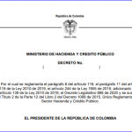 Proyecto de decreto de Minhacienda sobre presunción de costos.