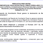 Reporte Conciliación Fiscal Naturales Año gravable 2019.