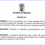 Se establece el porcentaje de la tarifa aplicable a la autorretención del impuesto de industria y comercio en el municipio de Medellín para el periodo 2021.