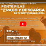 Pago y Descargas del certificado Digital del Contador Público.