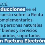 ABECÉ Deducciones en el Impuesto sobre la Renta y complementarios para personas naturales por bienes y servicios adquiridos, soportados con Factura Electrónica.